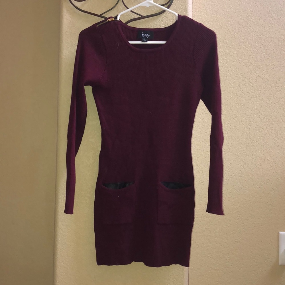 Juniors mini sweater dress size S